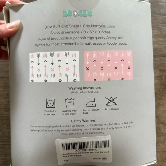 New Brolex 2 pack of ultra soft knit crib sheets - Picture 5 of 5